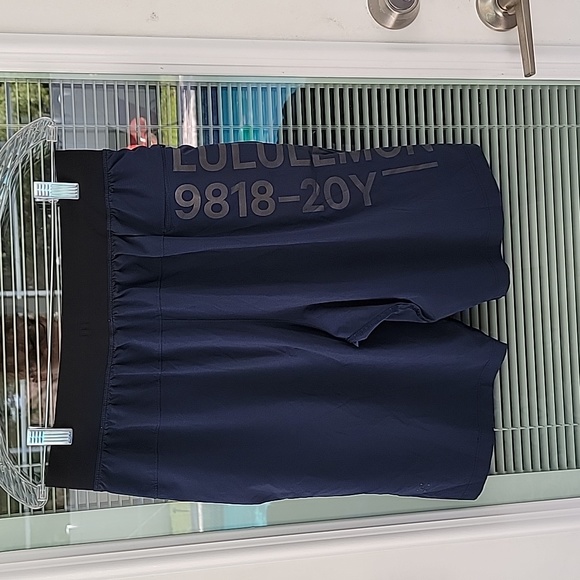 Lululemon T.H.E. Short 20 year Collection 9 in color is True Navy - Picture 3 of 11